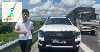 Nhiều tài xế vi phạm dừng, đỗ xe trên cao tốc Trung Lương - Mỹ Thuận