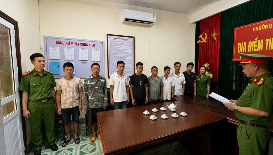 Nhóm đối tượng góp vốn thuê máy móc khai thác vàng trái phép Nhóm đối tượng góp vốn thuê máy móc khai thác vàng trái phép