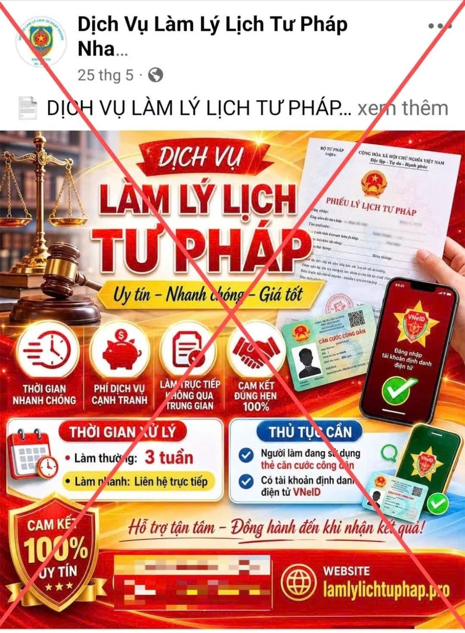 Những thủ đoạn lừa đảo cấp phiếu lý lịch tư pháp khiến người dân dễ sập bẫy Những thủ đoạn lừa đảo cấp phiếu lý lịch tư pháp khiến người dân dễ sập bẫy