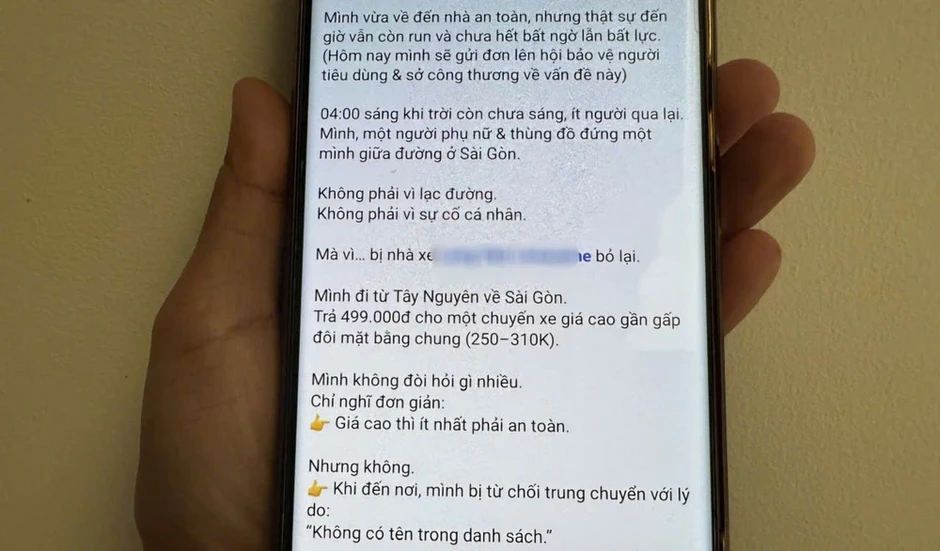 Nữ hành khách tố bị nhà xe từ chối trung chuyển, nhà xe báo công an Nữ hành khách tố bị nhà xe từ chối trung chuyển, nhà xe báo công an