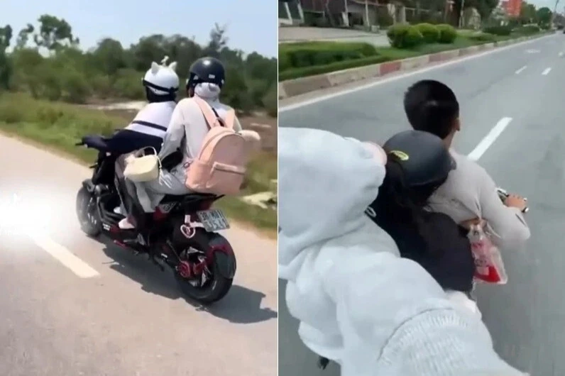 Nữ sinh khoe clip chạy xe máy điện tốc độ cao trên TikTok, công an vào cuộc Nữ sinh khoe clip chạy xe máy điện tốc độ cao trên TikTok, công an vào cuộc