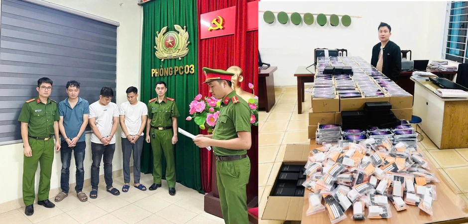 Phá đường dây tiêu thụ hơn 1.000 điện thoại Samsung giả trên toàn quốc Phá đường dây tiêu thụ hơn 1.000 điện thoại Samsung giả trên toàn quốc