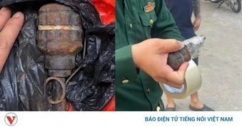 Phát hiện lựu đạn khi dọn nhà