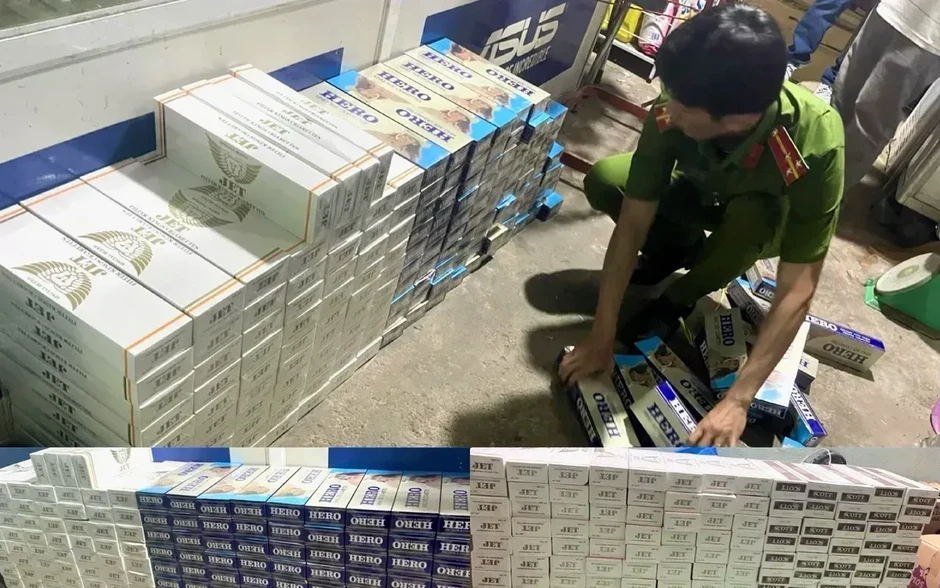 Phát hiện xe khách vận chuyển hơn 27.000 bao thuốc lá nhập lậu Phát hiện xe khách vận chuyển hơn 27.000 bao thuốc lá nhập lậu