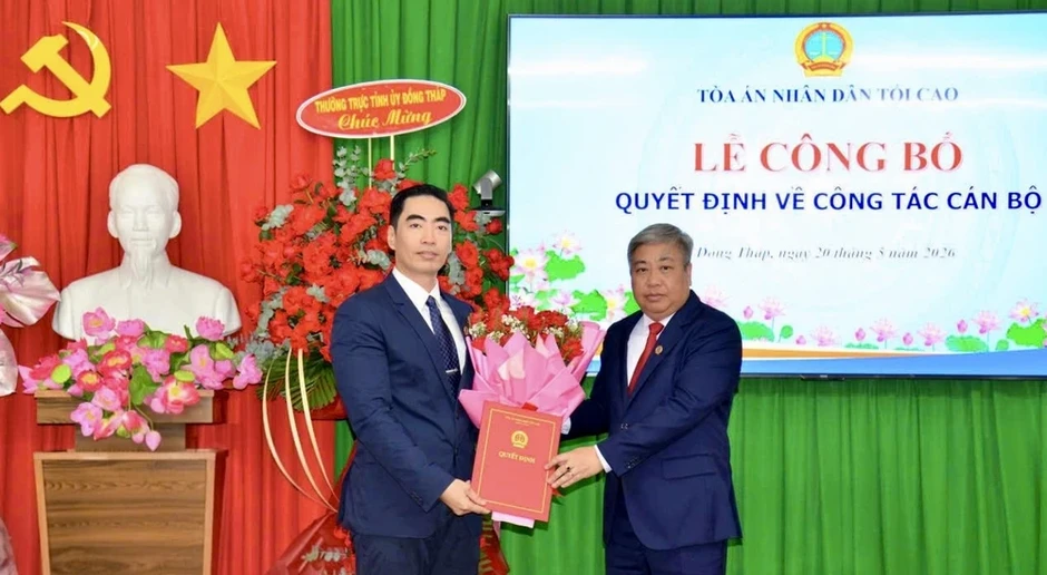 Phó Chánh án TAND TP.HCM làm Chánh án TAND tỉnh Đồng Tháp