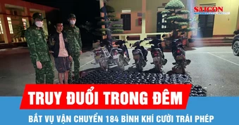 Quảng Ninh bắt vụ vận chuyển 184 bình khí cười trái phép