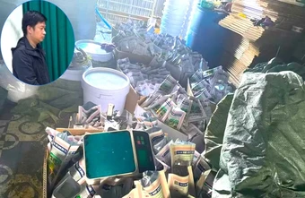 Sản xuất lượng lớn thuốc bảo vệ thực vật giả từ hàng hết hạn