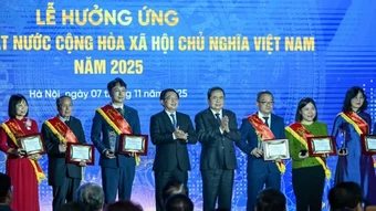 Sẽ vinh danh Gương sáng Pháp luật vào tháng 11/2026