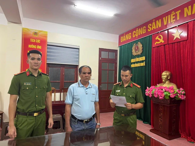 Thi hành lệnh bắt tạm giam Giám đốc Hoàng Quang Biển SN 1969 Thi hành lệnh bắt tạm giam Giám đốc Hoàng Quang Biển SN 1969