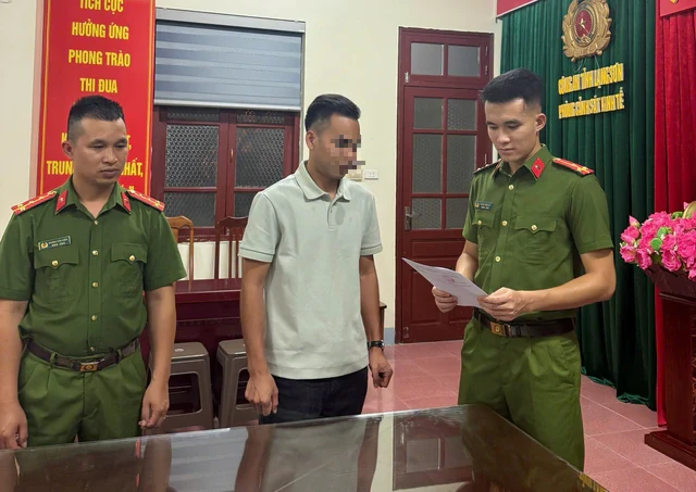 Thi hành lệnh bắt tạm giam Giám đốc Hoàng Quang Biển SN 1969 Thi hành lệnh bắt tạm giam Giám đốc Hoàng Quang Biển SN 1969