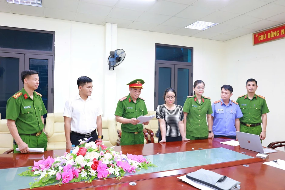 Thi hành lệnh khám xét chỗ ở, bắt tạm giam nguyên kế toán BQL dự án Đặng Thị Lý SN 1981