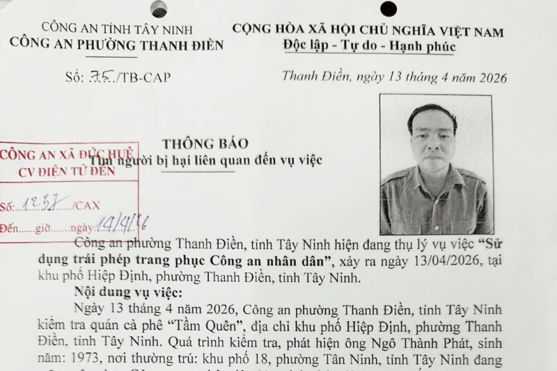 Tìm bị hại liên quan đến đại tá Công an dỏm Tìm bị hại liên quan đến đại tá Công an dỏm