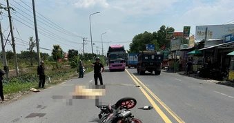 Tông vào cột điện bên đường, nam thanh niên tử vong