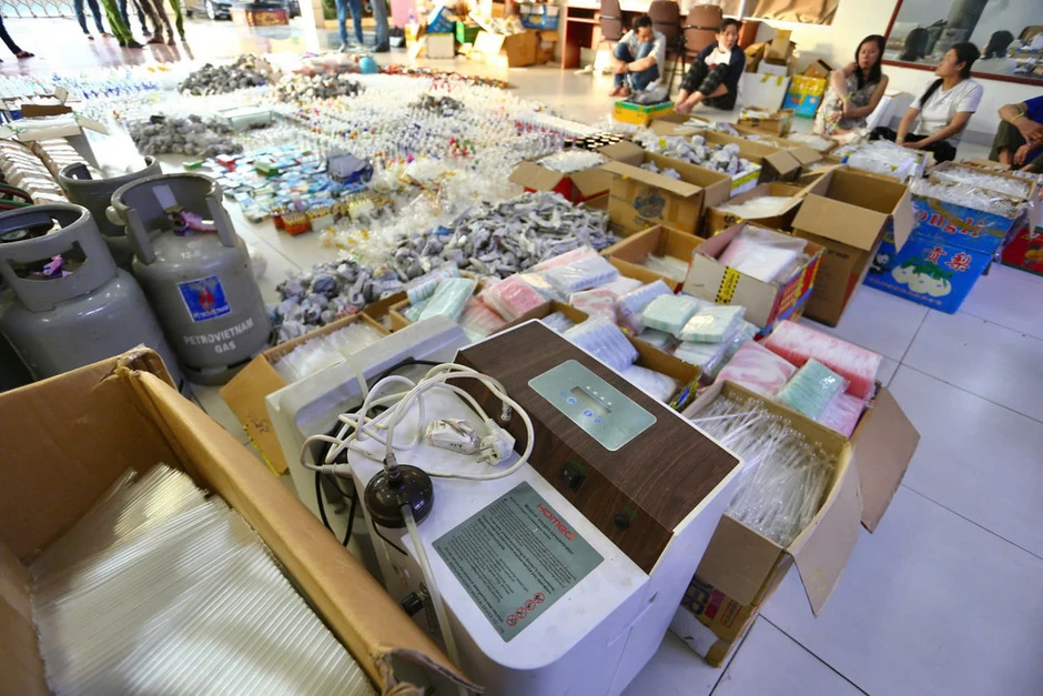 Triệt phá đường dây sản xuất 100.000 dụng cụ sử dụng ma túy Triệt phá đường dây sản xuất 100.000 dụng cụ sử dụng ma túy