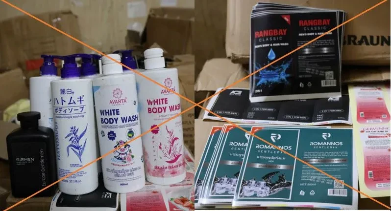 Triệt phá đường dây sản xuất sữa tắm, dầu gội giả, thu gần 30.000 sản phẩm Triệt phá đường dây sản xuất sữa tắm, dầu gội giả, thu gần 30.000 sản phẩm