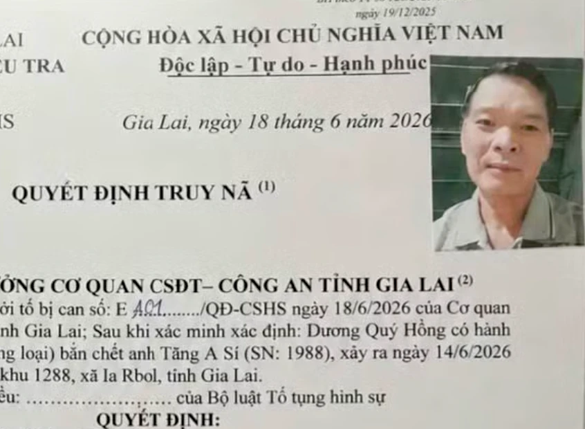 Truy nã đặc biệt nghi phạm nổ súng giết người trong rừng sâu ở Gia Lai Truy nã đặc biệt nghi phạm nổ súng giết người trong rừng sâu ở Gia Lai
