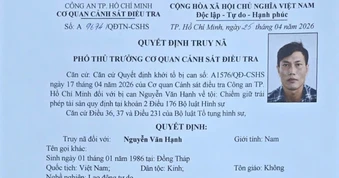 Truy nã người đàn ông chiếm giữ gần 500 triệu đồng chuyển nhầm