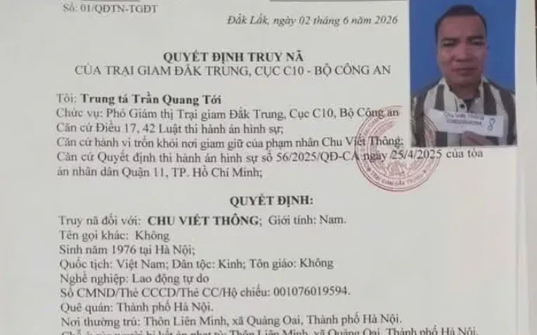 Truy nã phạm nhân bỏ trốn khi đang điều trị tại bệnh viện