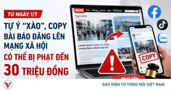 Từ 1/7, tự ý "xào", copy bài báo đăng lên mạng xã hội có thể bị phạt đến 30 triệu