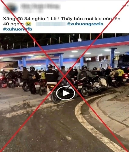 Tung tin sai sự thật về tăng giá xăng dầu, nhân viên bán xe điện bị phạt 7,5 triệu Tung tin sai sự thật về tăng giá xăng dầu, nhân viên bán xe điện bị phạt 7,5 triệu