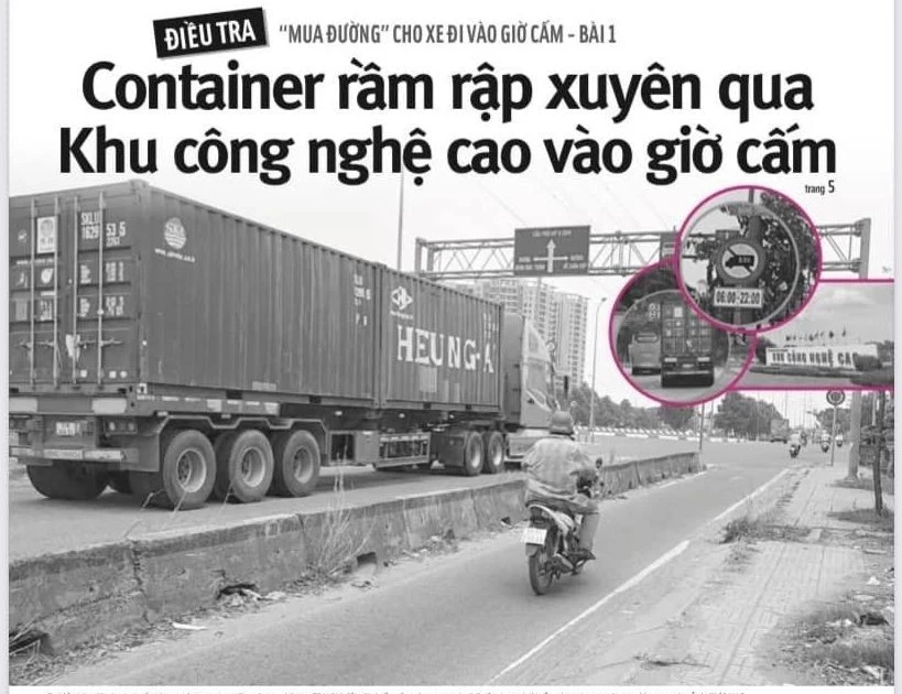 Tuyên án nhóm bảo vệ cho xe đi vào giờ cấm ở Khu Công nghệ cao TP.HCM Tuyên án nhóm bảo vệ cho xe đi vào giờ cấm ở Khu Công nghệ cao TP.HCM