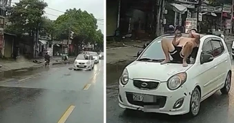 Vụ nằm trên nắp capo ô tô: Khởi tố cả bố vợ và con rể