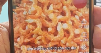 Vụ tung tin giả “tôm khô làm từ cao su non”: Mời làm việc một đối tượng