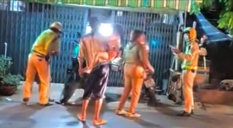 Xác minh nhóm người cản trở CSGT làm nhiệm vụ tại Bình Chánh