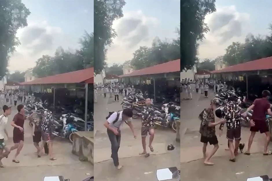 Xác minh vụ nam sinh lớp 12 bị nhóm người lạ rượt đánh trong trường học Xác minh vụ nam sinh lớp 12 bị nhóm người lạ rượt đánh trong trường học