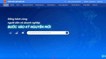 Xây dựng Cổng Pháp luật quốc gia trở thành nền tảng số dùng chung quốc gia về pháp luật