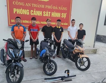 Xử lý nghiêm nhóm thanh thiếu niên sử dụng hung khí gây rối trật tự