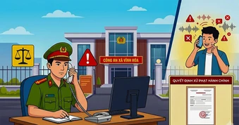 Xử phạt người đàn ông gọi quấy rối đường dây nóng trực ban Công an xã