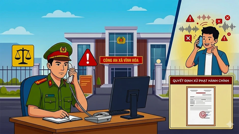 Xử phạt người đàn ông gọi quấy rối đường dây nóng trực ban Công an xã Xử phạt người đàn ông gọi quấy rối đường dây nóng trực ban Công an xã