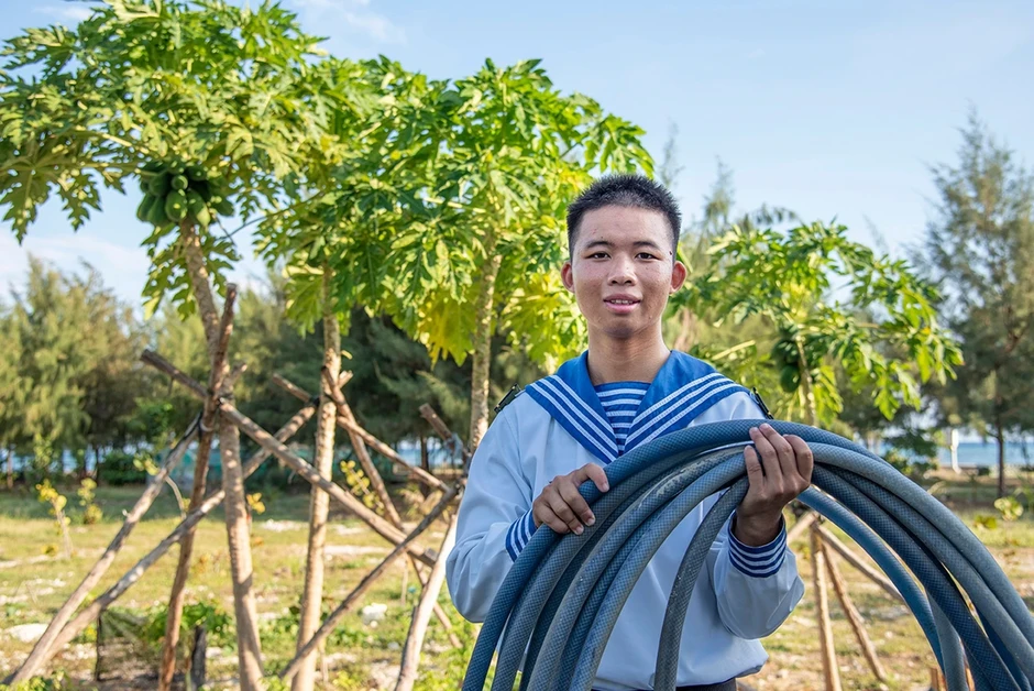 Rám màu lính đảo Trường Sa Rám màu lính đảo Trường Sa