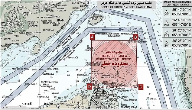 Cận cảnh tấm hải đồ “tử thần” ở eo biển Hormuz mà Iran vừa công bố Cận cảnh tấm hải đồ “tử thần” ở eo biển Hormuz mà Iran vừa công bố