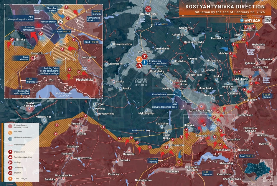 Chiến sự Ukraine 27/2: Nga áp đảo, đè bẹp Ukraine ở tây bắc Pokrovsk - Bước ngoặt lớn đã đến, Ukraine rút chạy để bảo toàn lực lượng Chiến sự Ukraine 27/2: Nga áp đảo, đè bẹp Ukraine ở tây bắc Pokrovsk - Bước ngoặt lớn đã đến, Ukraine rút chạy để bảo toàn lực lượng