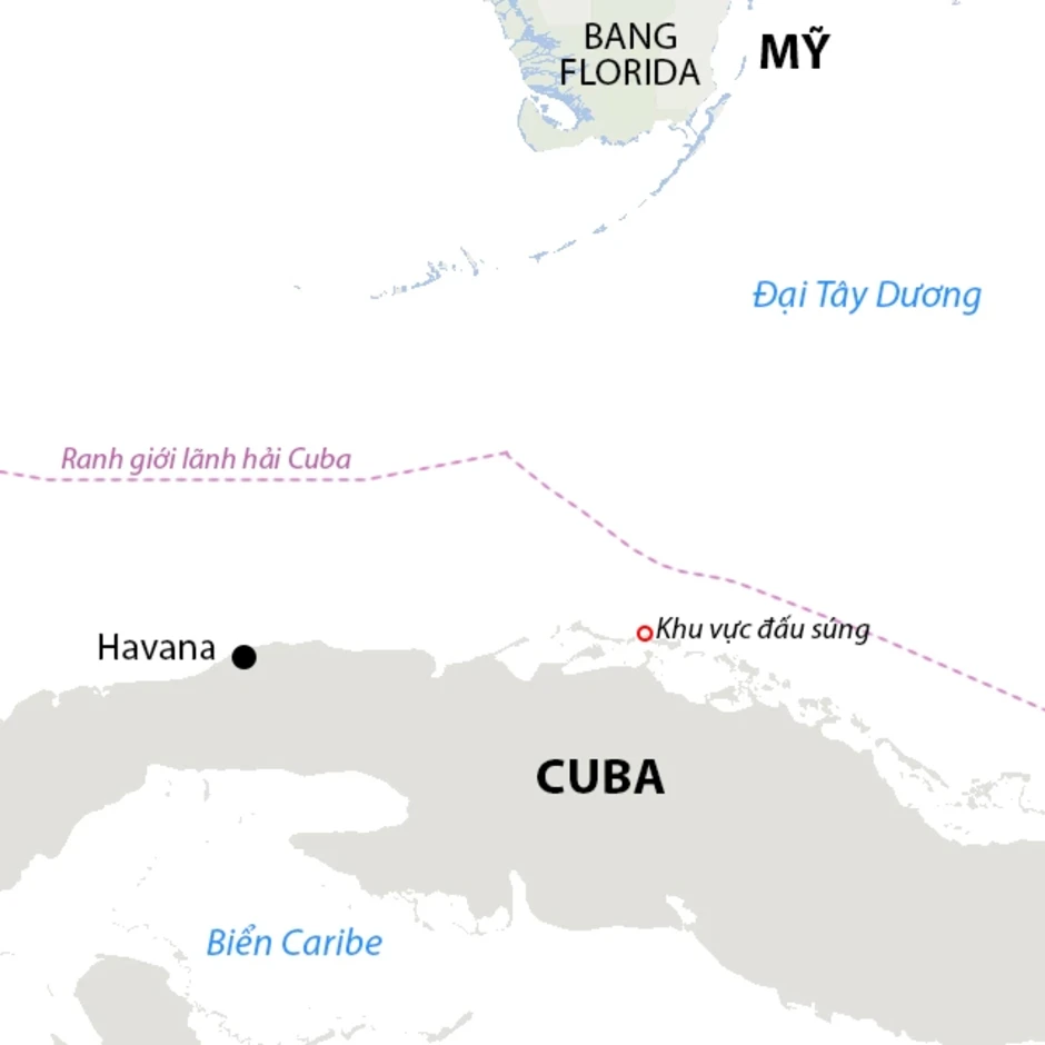 Cuba công bố tang vật trên xuồng của nhóm vũ trang xâm nhập Cuba công bố tang vật trên xuồng của nhóm vũ trang xâm nhập