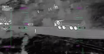 Hình ảnh FPV Ukraine tập kích loạt bệ phóng tên lửa Bastion của Nga ở Crưm