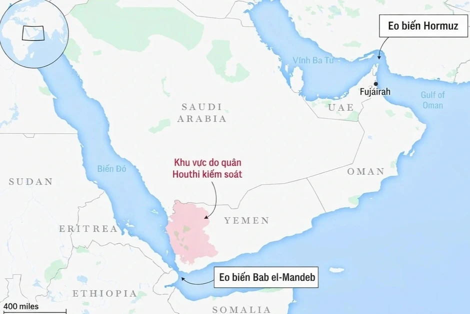 Houthi bắn tên lửa, tuyên bố cấm tàu Israel vào biển Đỏ