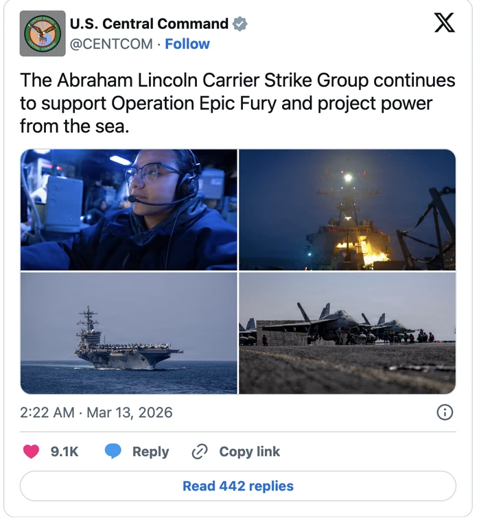 Iran tuyên bố tàu sân bay USS Abraham Lincoln "bị tấn công và rút nhanh", Mỹ nói gì? Iran tuyên bố tàu sân bay USS Abraham Lincoln "bị tấn công và rút nhanh", Mỹ nói gì?