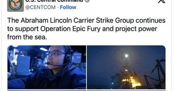 Iran tuyên bố tàu sân bay USS Abraham Lincoln "bị tấn công và rút nhanh", Mỹ nói gì?