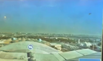 Khoảnh khắc UAV nghi của Iran lao xuống sân bay Kuwait