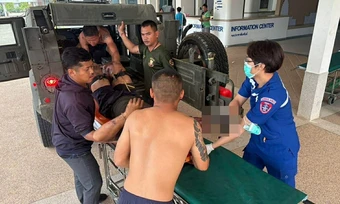 Lính Thái Lan mất chân vì đạp mìn gần biên giới với Campuchia