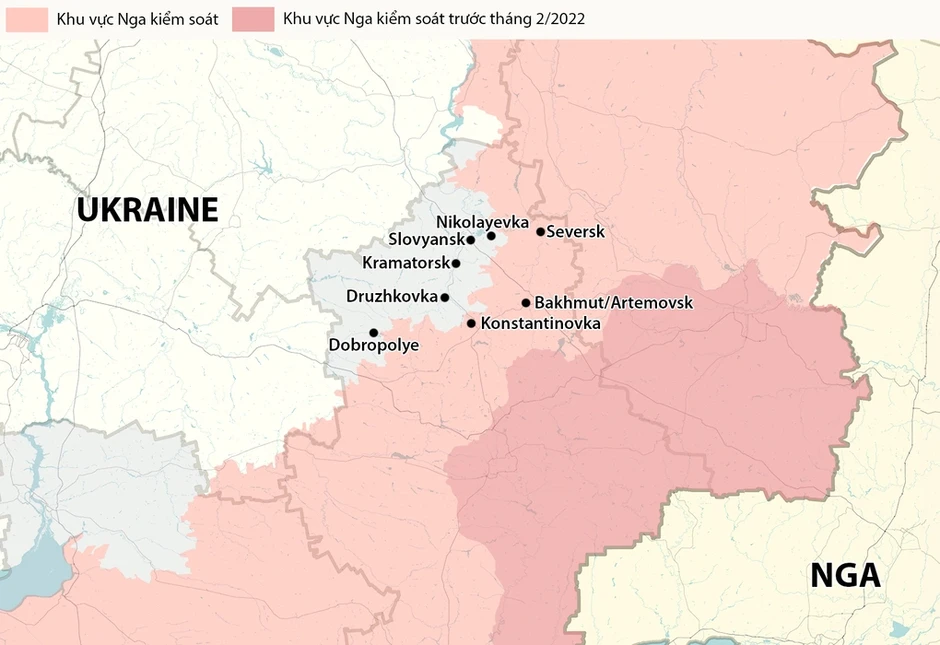Nga có thể sắp tiến công 'khu vực quan trọng nhất' trên tiền tuyến Ukraine Nga có thể sắp tiến công 'khu vực quan trọng nhất' trên tiền tuyến Ukraine