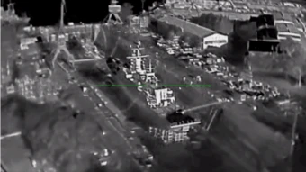 Ukraine công bố video UAV tấn công tàu chiến tại căn cứ hải quân Nga