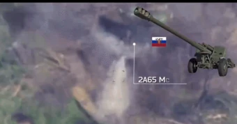 Video UAV cảm tử của Ukraine thiêu cháy loạt lựu pháo Nga ở Zaporizhzhia