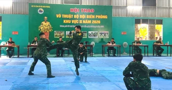 230 cán bộ, chiến sĩ Bộ đội Biên phòng tranh tài võ thuật