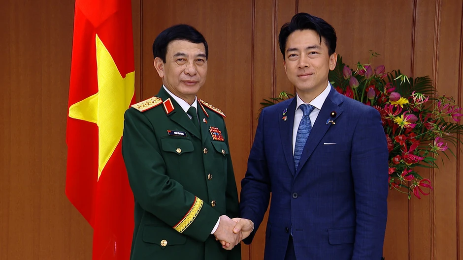 Bộ trưởng Quốc phòng Nhật Bản chủ trì lễ đón Đại tướng Phan Văn Giang Bộ trưởng Quốc phòng Nhật Bản chủ trì lễ đón Đại tướng Phan Văn Giang