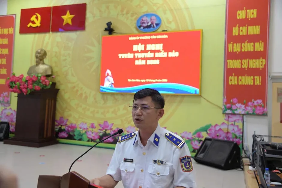 Bộ Tư lệnh Vùng Cảnh sát biển 3 tuyên truyền phòng, chống khai thác IUU Bộ Tư lệnh Vùng Cảnh sát biển 3 tuyên truyền phòng, chống khai thác IUU