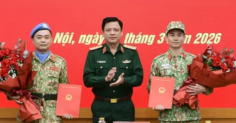 Chủ tịch nước cử sĩ quan tham gia gìn giữ hòa bình Liên Hợp Quốc